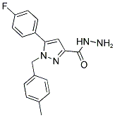 1-(4-METHYLBENZYL)-5-(4-FLUOROPHENYL)-1H-PYRAZOLE-3-CARBOHYDRAZIDE Struktur