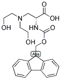 FMOC-BETA-N,N-DIETHANOLAMINO-D-ALA Struktur