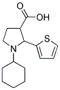 1-CYCLOHEXYL-2-(THIOPHEN-2-YL)PYRROLIDINE-3-CARBOXYLIC ACID Struktur