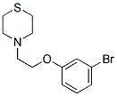 1-[2-(3-BROMOPHENOXY)ETHYL]-THIOMORPHOLINE Struktur