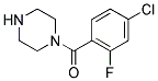 1-(4-CHLORO-2-FLUOROBENZOYL)PIPERAZINE Struktur