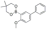 2-(4-METHOXYBIPHENYL-3-YL)-5,5-DIMETHYL-1,3,2-DIOXABORINANE Struktur