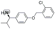 (1R)-1-(4-[(2-CHLOROPHENYL)METHOXY]PHENYL)-2-METHYLPROPYLAMINE Struktur