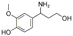 4-(1-AMINO-3-HYDROXY-PROPYL)-2-METHOXY-PHENOL Struktur