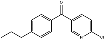 2-CHLORO-5-(4-N-PROPYLBENZOYL)PYRIDINE Struktur