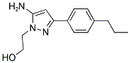 2-[5-AMINO-3-(4-PROPYLPHENYL)-1H-PYRAZOL-1-YL]ETHANOL Struktur