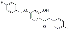 1-(4-(4-FLUOROBENZYLOXY)-2-HYDROXYPHENYL)-2-P-TOLYLETHANONE Struktur