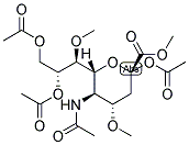 METHYL (5-ACETAMIDO-2,8,9-TRI-O-ACETYL-3,5-DIDEOXY-4,7-DI-O-METHYL-D-GLYCERO-ALPHA-D-GALACTO)-NON-2-ULOPYRANOSONATE Struktur