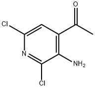 1-(3-AMINO-2,6-DICHLOROPYRIDIN-4-YL)ETHANONE Struktur