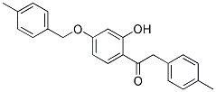 1-(4-(4-METHYLBENZYLOXY)-2-HYDROXYPHENYL)-2-P-TOLYLETHANONE Struktur