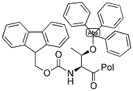 FMOC-L-THR(TRT)-4-METHOXYBENZHYDRYL RESIN Struktur