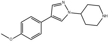 4-[4-(4-METHOXY-PHENYL)-PYRAZOL-1-YL]-PIPERIDINE Struktur