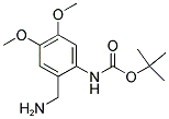 TERT-BUTYL 2-(AMINOMETHYL)-4,5-DIMETHOXYPHENYLCARBAMATE Struktur