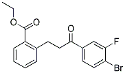 4'-BROMO-3-(2-CARBOETHOXYPHENYL)-3'-FLUOROPROPIOPHENONE Struktur