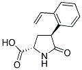 5-OXO-(+/-)-TRANS-4-(2-ETHYLENEPHENYL)-PYRROLIDINE-2-CARBOXYLIC ACID Struktur