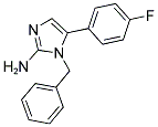 1-BENZYL-5-(4-FLUORO-PHENYL)-1H-IMIDAZOL-2-YLAMINE Struktur