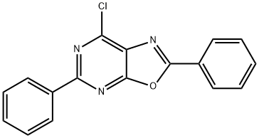 7-CHLORO-2,5-DIPHENYL[1,3]OXAZOLO[5,4-D]PYRIMIDINE Struktur