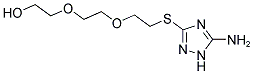 2-(2-(2-[(5-AMINO-1H-1,2,4-TRIAZOL-3-YL)THIO]ETHOXY)ETHOXY)ETHANOL Struktur