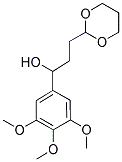 3-[2-(1,3-DIOXANYL)]-1-(3,4,5-TRIMETHOXYPHENYL)-1-PROPANOL Struktur