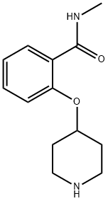 N-METHYL-2-(PIPERIDIN-4-YLOXY)-BENZAMIDE Struktur