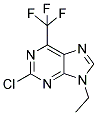 2-CHLORO-9-ETHYL-6-(TRIFLUOROMETHYL)-9H-PURINE Struktur