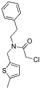 2-CHLORO-N-[(5-METHYLTHIEN-2-YL)METHYL]-N-(2-PHENYLETHYL)ACETAMIDE Struktur