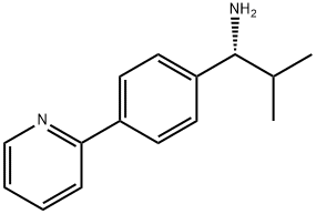 (1R)-2-METHYL-1-(4-(2-PYRIDYL)PHENYL)PROPYLAMINE Struktur