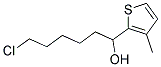 6-CHLORO-1-(3-METHYL-2-THIENYL)-1-HEXANOL Struktur