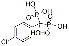 [1-(4-CHLOROPHENYL)-1-HYDROXY-1-PHOSPHONO]METHYLPHOSPHONIC ACID Struktur