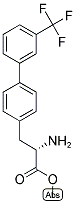 METHYL (2S)-2-AMINO-3-(4-[3-(TRIFLUOROMETHYL)PHENYL]PHENYL)PROPANOATE Struktur