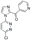 [1-(6-CHLOROPYRIDAZIN-3-YL)-1H-IMIDAZOL-2-YL](PYRIDIN-3-YL)METHANONE Struktur