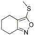 3-(METHYLTHIO)-4,5,6,7-TETRAHYDROBENZO[C]ISOXAZOLE Struktur