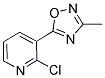 2-CHLORO-3-(3-METHYL-1,2,4-OXADIAZOL-5-YL)PYRIDINE Struktur