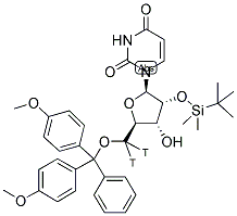 5'-O-(4,4'-DIMETHOXYTRITYL)-2'-TBDMS URIDINE, [5'-3H]- Struktur