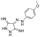 3,5-DIIMINOPYRAZOLIDIN-4-ONE (4-METHOXYPHENYL)HYDRAZONE Struktur