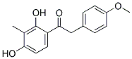 2',4'-DIHYDROXY-2(4'-METHOXYPHENYL)-3'-METHYLACETOPHENONE Struktur