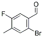 2-BROMO-5-FLUORO-4-METHYLBENZALDEHYDE Struktur