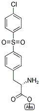 METHYL (2S)-2-AMINO-3-(4-[(4-CHLOROPHENYL)SULFONYL]PHENYL)PROPANOATE Struktur