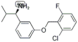 (1R)-1-(3-[(6-CHLORO-2-FLUOROPHENYL)METHOXY]PHENYL)-2-METHYLPROPYLAMINE Struktur