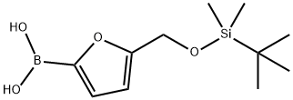 5-(O-TBDMS)OXYMETHYLFURAN-2-BORONIC ACID Struktur