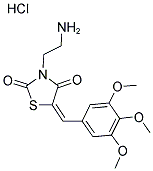 (5E)-3-(2-AMINOETHYL)-5-(3,4,5-TRIMETHOXYBENZYLIDENE)-1,3-THIAZOLIDINE-2,4-DIONE HYDROCHLORIDE Struktur