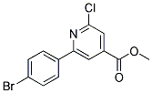 METHYL 2-(4-BROMOPHENYL)-6-CHLOROPYRIDINE-4-CARBOXYLATE Struktur