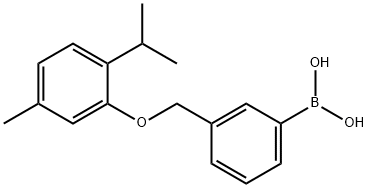 3-[(2'-ISOPROPYL-5'-METHYLPHENOXY)METHYL]PHENYLBORONIC ACID Struktur