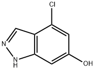 4-CHLORO-6-HYDROXY-(1H)INDAZOLE Struktur