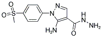 5-AMINO-1-(4-(METHYLSULFONYL)PHENYL)-1H-PYRAZOLE-4-CARBOHYDRAZIDE Struktur