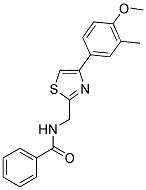 N-([4-(4-METHOXY-3-METHYLPHENYL)-1,3-THIAZOL-2-YL]METHYL)BENZAMIDE Struktur