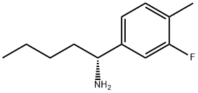 (1R)-1-(3-FLUORO-4-METHYLPHENYL)PENTYLAMINE Struktur