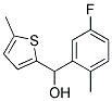 3-FLUORO-6-METHYLPHENYL-(5-METHYL-2-THIENYL)METHANOL Struktur