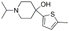 4-HYDROXY-4-(5-METHYL-2-THIENYL)-1-ISOPROPYLPIPERIDINE Struktur