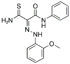 (2E)-3-AMINO-2-[(2-METHOXYPHENYL)HYDRAZONO]-N-PHENYL-3-THIOXOPROPANAMIDE Struktur